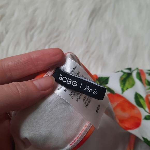 Bcbg Paris Peach Puff Sleeve Bikini Top S - Picture 5 of 7